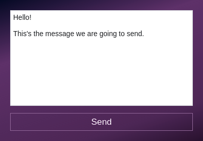 Message entry box window